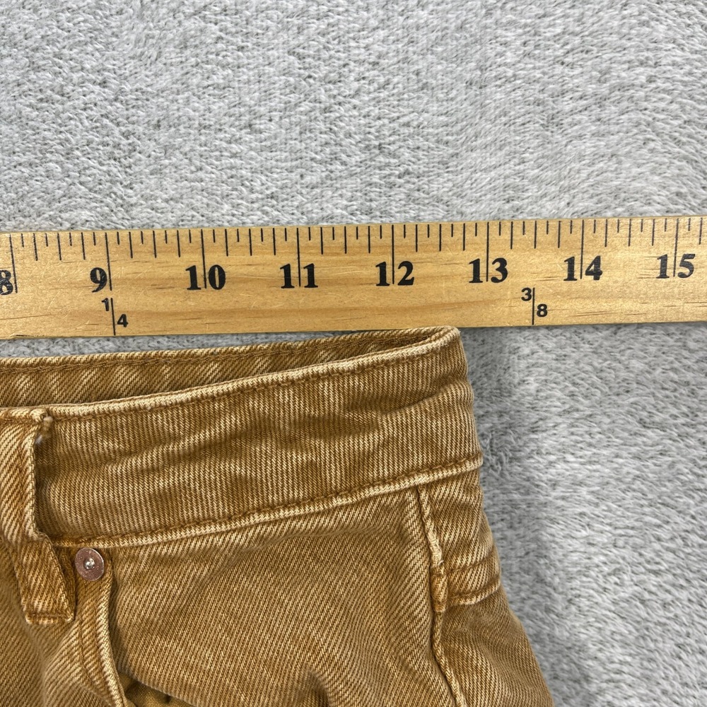 Abrand Jeans Women 25 Brown A Carrie Jean Wide Leg High Rise Raw Hem - Picture 7 of 12